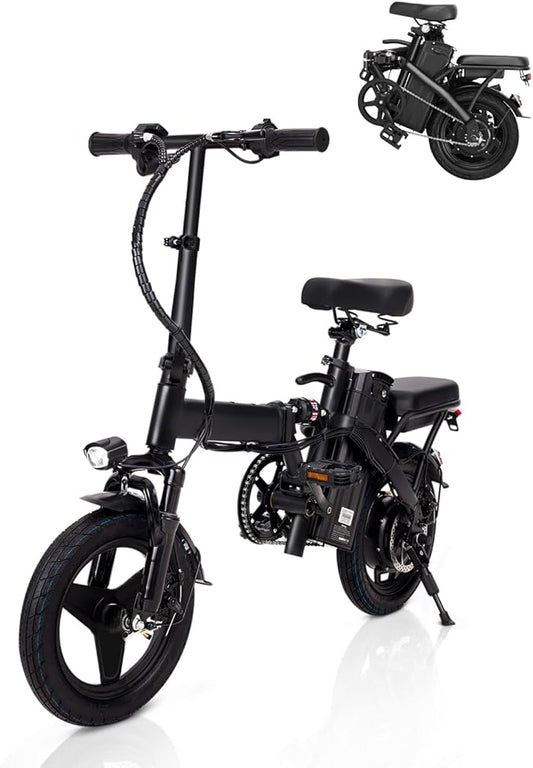 Electric Bike for Adults,Ebike,14"/16"/20" Folding Ebike, Electric Bicycle with 450W Motor, 576Wh 12Ah Removable Battery, 20+ Miles,20 Mph,Multi-Shock Absorption,Commuting,UL 2849